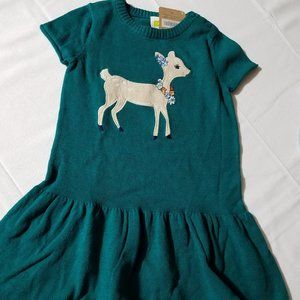 Crazy 8 Forest Magic 3T Sweater Dress NWT.